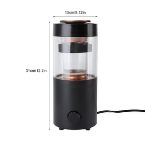 Coffee Roaster, Home Coffee Bean Roasting Machine with Timer Stainless Steel Transparent Glass Automatic and DIY Mode 100g per Use Mother s Day Gift for Coffee Lovers Friends 1300W