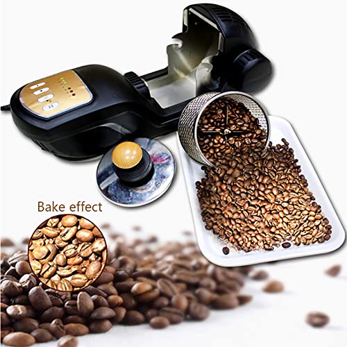 OAQZGBVK 300G Electric Coffee Roaster Hot Air Coffee Roasting Machine with 304 Stainless Steel Cage/Baking Gear 1-7 Adjustable for Coffee Bean Baking Household Use 1600W