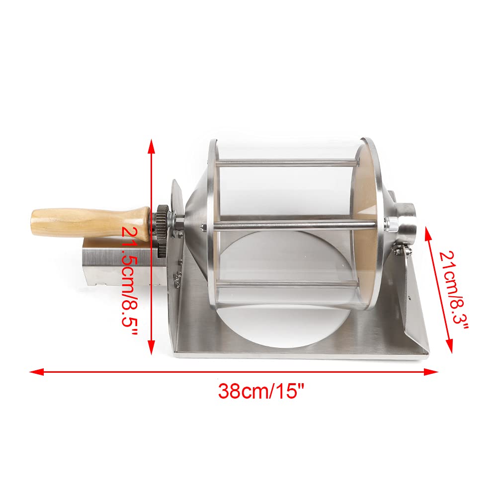 lizponaza Kaffeebohnenröster, Haushalts-Gas-Kaffeeröster, 30 U/min Geschwindigkeit, Kaffeebohnenröster, Maschine für Cafés, Geschäfte und Zuhause