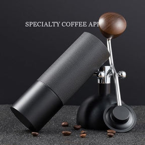 Manual Coffee Grinder Capacity，with CNC Stainless Steel Conical Burr，The Grinding Thickness Can Be Adjusted Internally，Manual Coffee Grinder for Office, Home (X5-1 Gray)