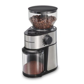 Hamilton Beach Elektrische Kaffeemühle mit großem 16oz-Trichter und 18 Einstellungen für 2-14 Tassen, Edelstahl (80385)