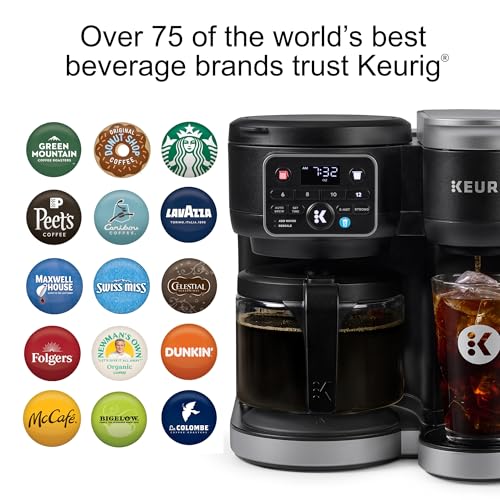 Keurig K-Duo Hot &amp; Iced Einzelportions- und Karaffe-Kaffeemaschine, MultiStream-Technologie, 72-oz-Tank (Gen 2)