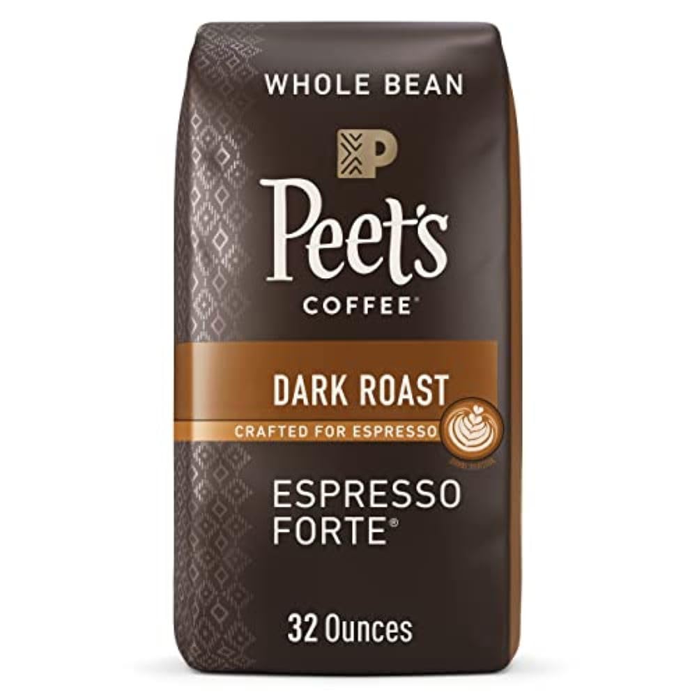 Peet's Coffee, dunkel gerösteter Kaffee aus ganzen Bohnen – Espresso Forte, 32-Unzen-Beutel