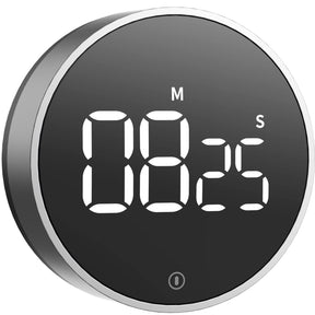 VOCOO Digitaler Küchentimer – Magnetischer Countdown-Countup-Timer mit großem LED-Display, Lautstärke einstellbar, einfach zum Kochen und für Senioren und Kinder zu verwenden (Space Grey)