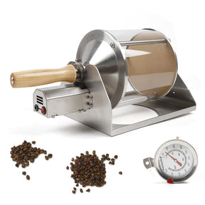 lizponaza Coffee Beens Roaster Household Gas Coffee Roaster Machine 30r/min Speed Coffee Bean Roaster Machine for Cafe Shop Home