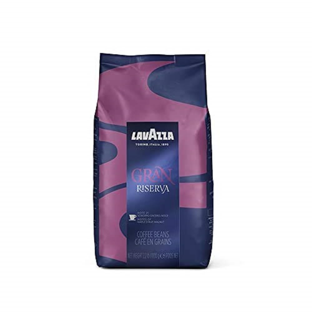 Lavazza Gran Riserva Kaffeemischung aus ganzen Bohnen, dunkle Espressoröstung, 2,2 Pfund Beutel, authentisch italienisch