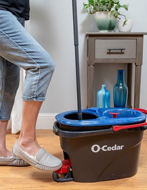 O-Cedar RinseClean Spin Mop &amp; Bucket System | Reinigen mit klarem Wasser | Entfernt 99 % aller Bakterien