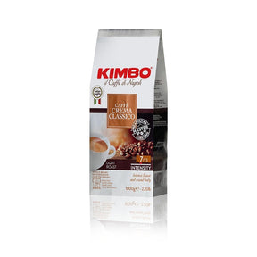 Kimbo Espresso Crema Intensa Whole Bean Coffee | Medium Dark Roast | 11/13 Intensity | Blended & Roasted in Italy | Full Body with Cinnamon Notes | 2.2 Lbs bag