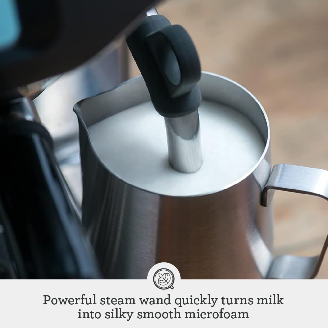 Breville the Barista Pro エスプレッソ マシン、グラインダーとミルク泡立て器付き、数秒で加熱できるエスプレッソ メーカー、RM-BES878BSS、つや消しステンレス スチール (認定再生品)