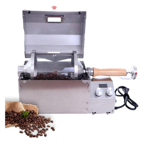 YOtat Full‑Automatic Coffee Roaster, 300g Drum Coffee Bean Roasting Machine, 1200W Professional Coffee Bean Roaster for Restaurant Home Kitchen, for Baking Coffee, Raw Beans