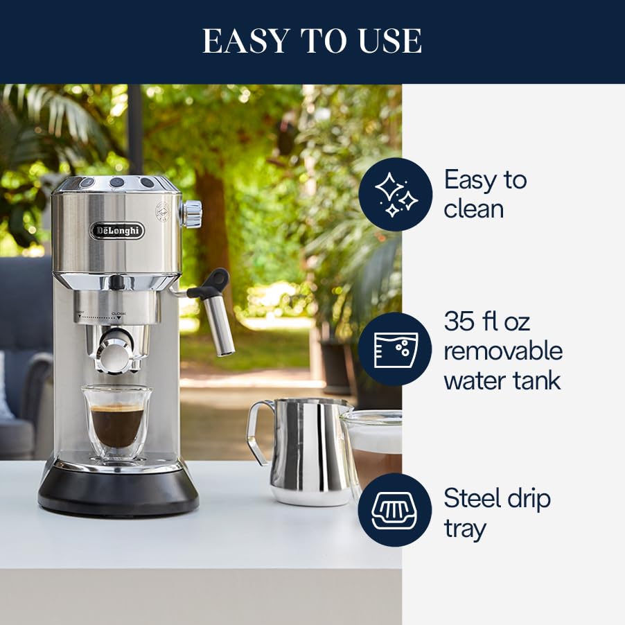 De‘Longhi EC680M Espresso, Edelstahl, Silber