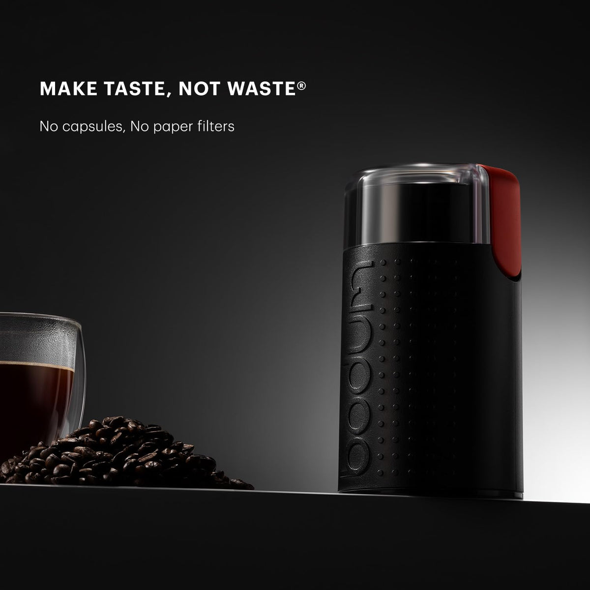 Bodum Bistro 電動ブレードコーヒーグラインダー ブラック