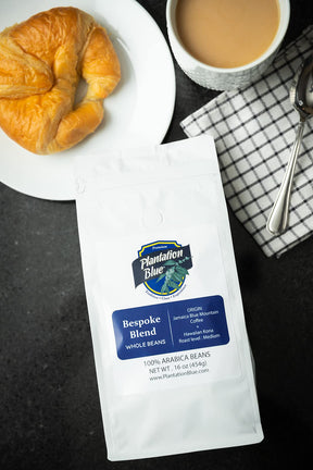 Plantation Blue Bespoke Blend of Blue Mountain and Hawaiian Kona Coffee Whole Beans (1lb)