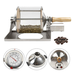 FlyHero Kaffeeröstmaschine KAKA-G400 Gas-Kaffeebohnenröster-Set 400 Gramm US-Lager