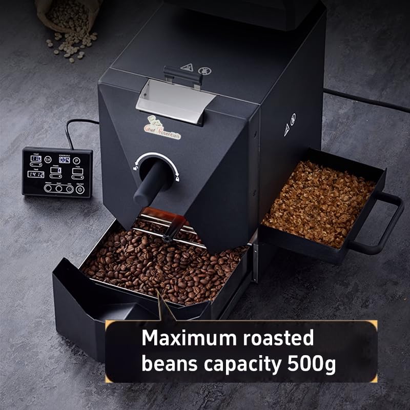 Electric Coffee Bean Roaster Machine, Smokeless Drum Roasting, for Home&Commercial Automatic Baking