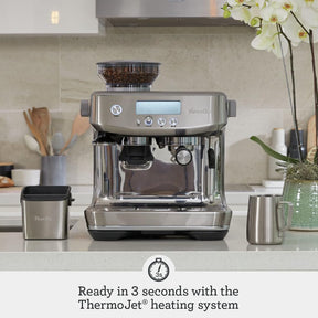 Breville the Barista Pro エスプレッソ マシン、グラインダーとミルク泡立て器付き、数秒で加熱できるエスプレッソ メーカー、RM-BES878BSS、つや消しステンレス スチール (認定再生品)