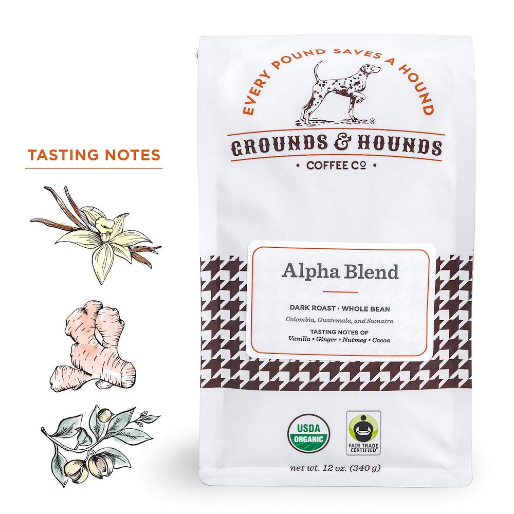 Grounds &amp; Hounds Three Blend Starter Kit – gemahlen, 100 % Bio-Kaffee-Vielfaltspaket, gemahlener Kaffee in großen Mengen, enthält drei 6-oz-Beutel unserer beliebtesten Mischungen