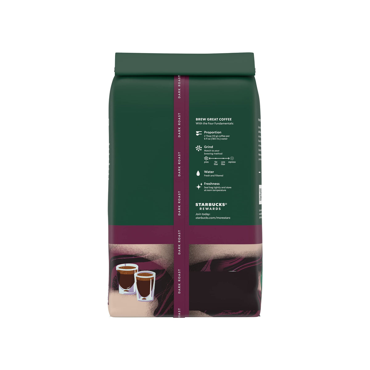 Starbucks Whole Bean Coffee, Dark Roast Coffee, Espresso Roast, 100% Arabica, 1 bag (18 oz)