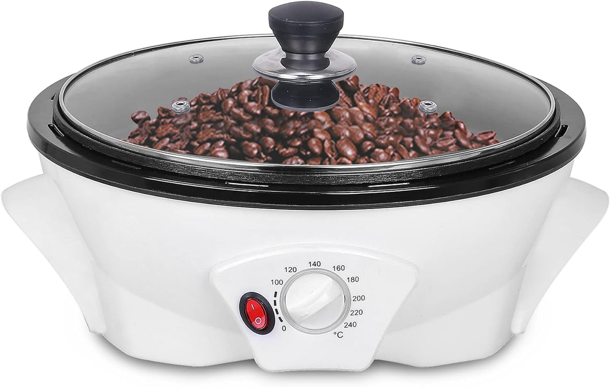 JIAWANSHUN Electric Coffee Bean Roaster Machine 500g(1.1lb) for Home Use,1200W Nut Roaster,for Beginner 110V