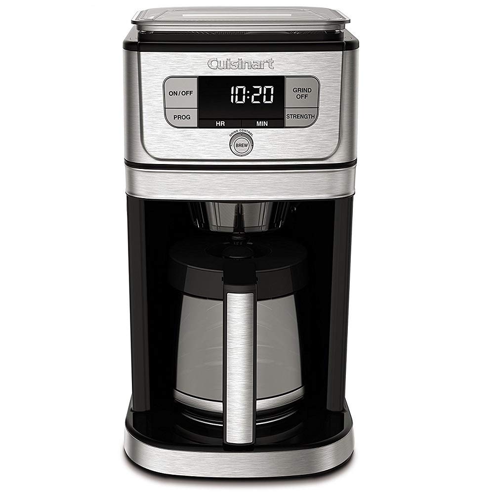 Cuisinart DGB-800 Fully Automatic Burr Grind & Brew, 12-Cup Glass, Silver