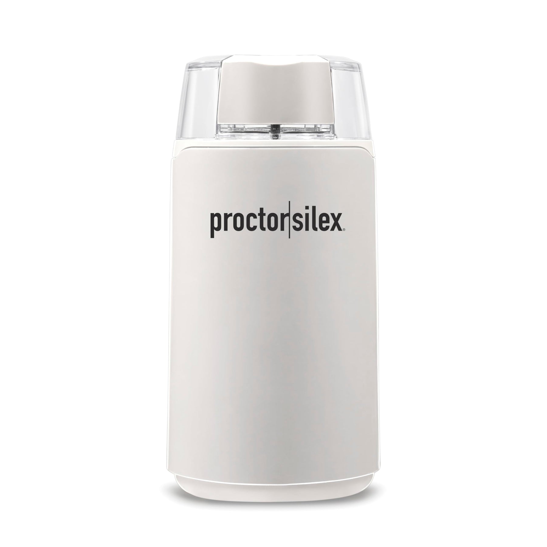 Proctor Silex Electric Coffee Grinder for Beans, Spices and More, Stainless Steel Blades, 12 Cups, White