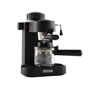 IMUSA USA GAU-18202 Espresso-/Cappuccinomaschine für 4 Tassen, 120 Volt, schwarz