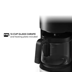 Keurig K-Duo シングルサーブ K-Cup ポッド &amp; カラフェ コーヒーメーカー、複数の抽出サイズ、60 オンスの取り外し可能なリザーバー、プログラム可能な自動抽出カラフェ、(第 1 世代)、ブラック