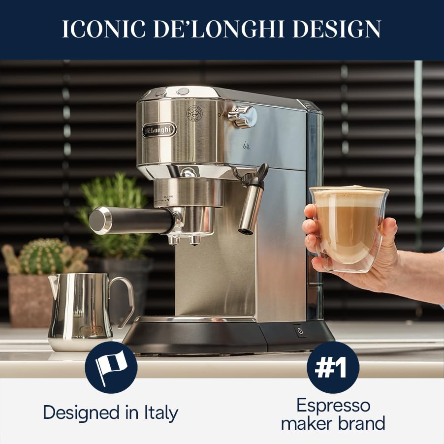 De‘Longhi EC680M Espresso, Edelstahl, Silber