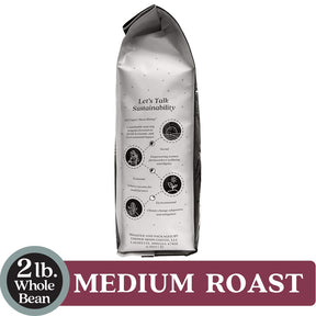 Copper Moon Medium Roast Whole Bean Coffee, Colombian Blend, 2 Lb