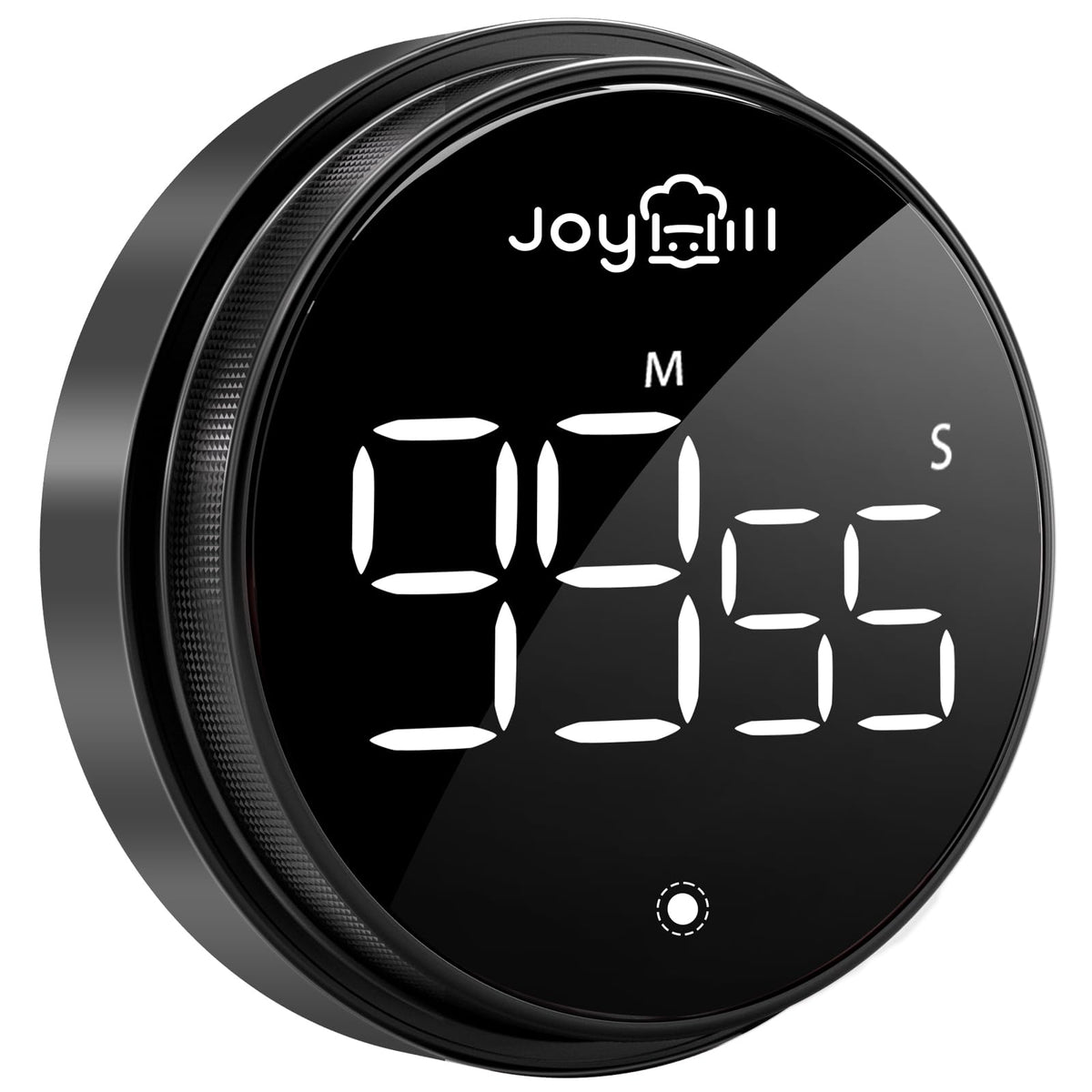 JOYHILL デジタルキッチンタイマー、大型 LED ディスプレイ、マグネットカウントダウン、3 段階音量調節、料理教室、勉強、フィットネスに最適、子供や高齢者向けのタイマー、ブラック