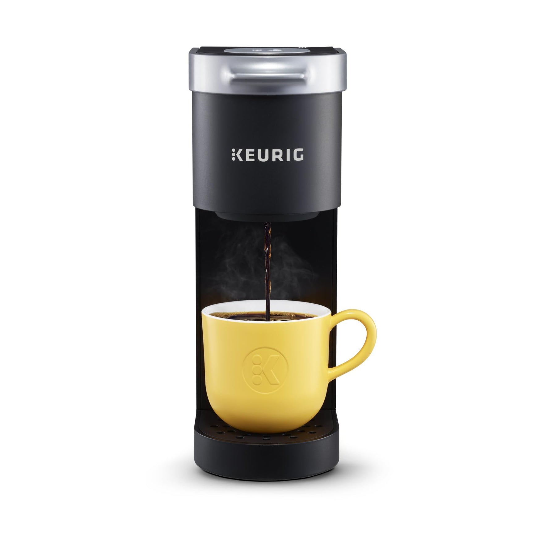 Keurig K-Mini シングルサーブ K-Cup ポッドコーヒーメーカー、6～12オンスの抽出サイズ、コード収納付き、狭いスペースに最適、ブラック