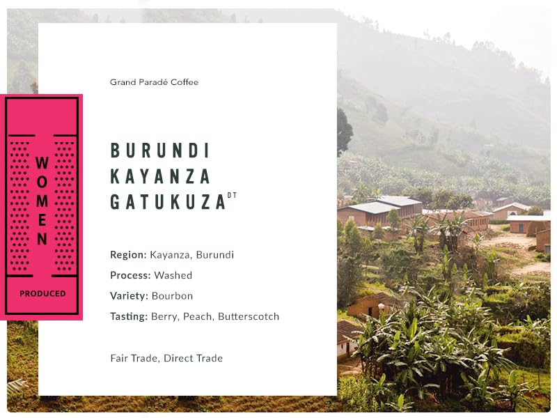 Grand Parade Coffee, 3 Lbs Burundi Unroasted Green Coffee Beans, Kayanza Women Produced Single Origin, Specialty Arabica - Fair Trade