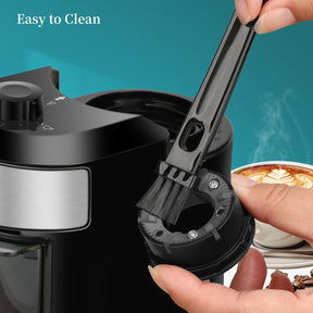 Wancle Burr Coffee Grinder Flat Burr Coffee Grinder with 28-Setting, Precise Grinding with 2-12 Cup Capacity, Easy to Clean, Compact and Space-Saving Design