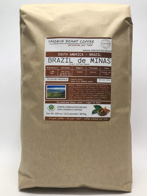 12.5-pound Brazil (Unroasted Green Coffee Beans) premium Arabica beans grown in South America fresh current-crop beans for home coffee roasters, specialty-grade coffee beans, good long-term storage