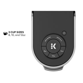 Keurig K-Slim シングルサーブ K-Cup ポッドコーヒーメーカー、マルチストリームテクノロジー、3種類の抽出サイズ、スリムで洗練されたデザイン、46オンスの取り外し可能なリザーバー、ブラック