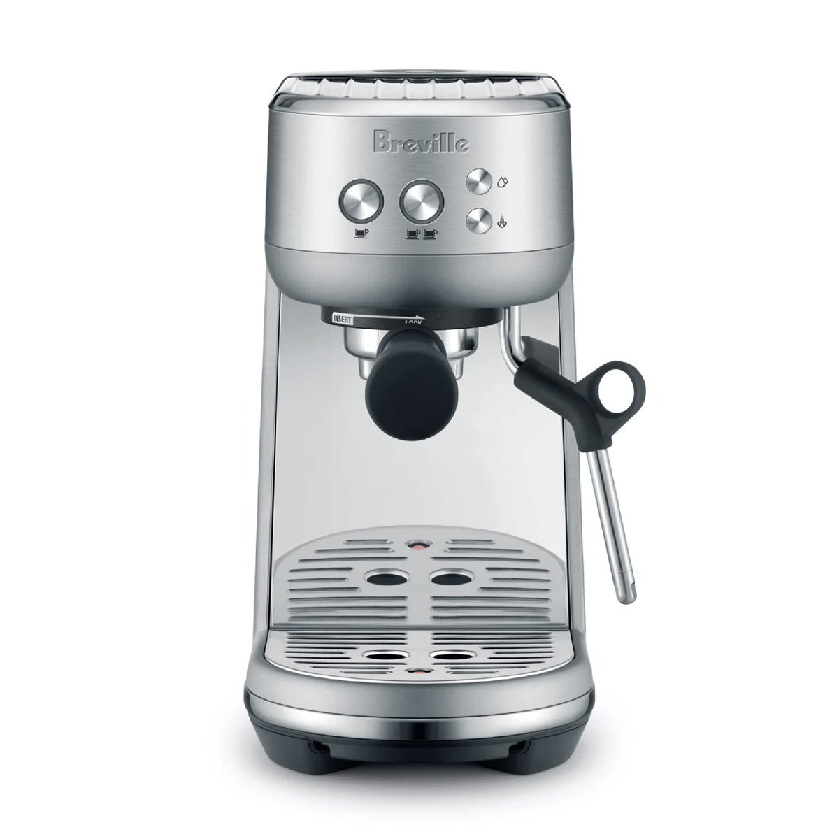 Breville the Bambino Espressomaschine mit automatischem Milchaufschäumer, Espressomaschine mit sekundenschnellem Aufheizen, Cappuccino- und Latte-Maschine für Zuhause, BES450BSS, gebürsteter Edelstahl