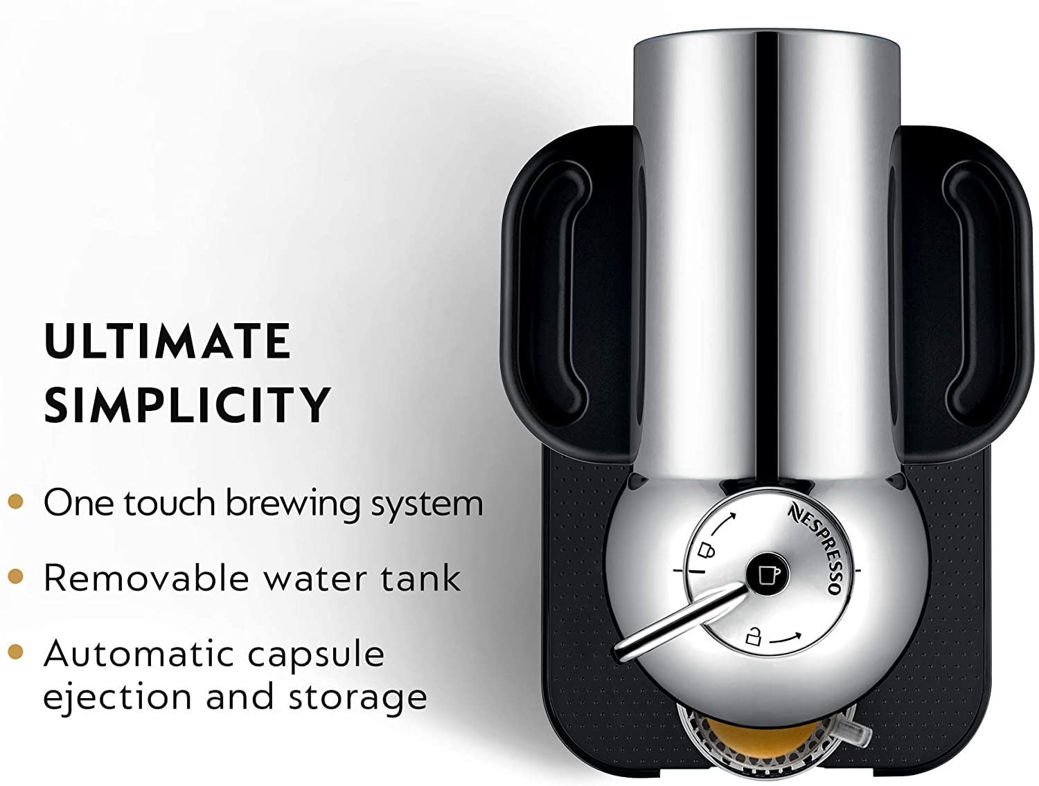 Nespresso Vertuo Coffee and Espresso Maker by Breville, Chrome