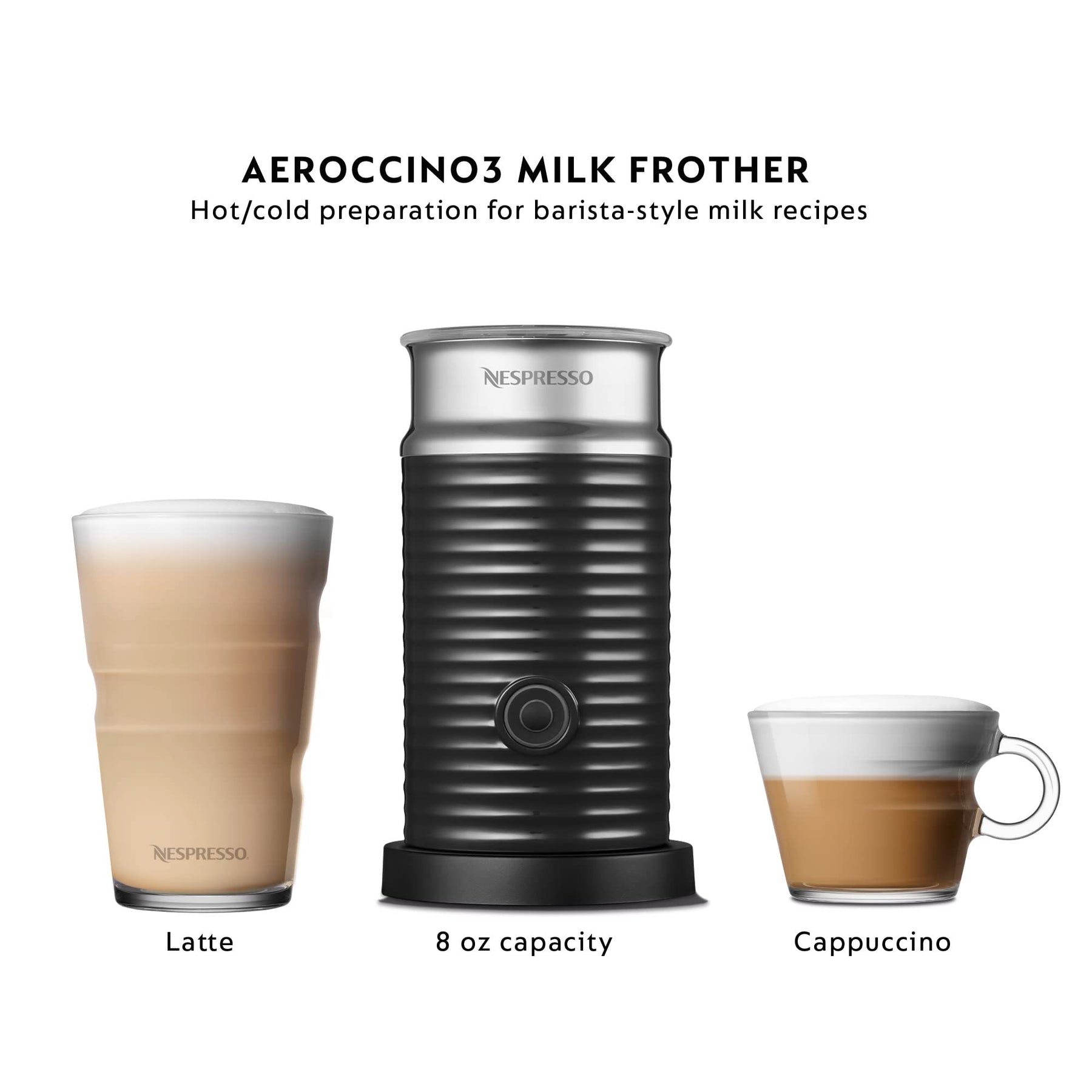 Nespresso Vertuo Pop+ Coffee and Espresso Maker by Breville with Milk Frother, Coconut White