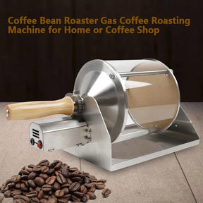 lkoewqzamx Coffee Bean Roaster, Roasting Machine, Nuts Home Coffee shop, Wooden handle, Glossy Outlook, Clear Vision, 110V