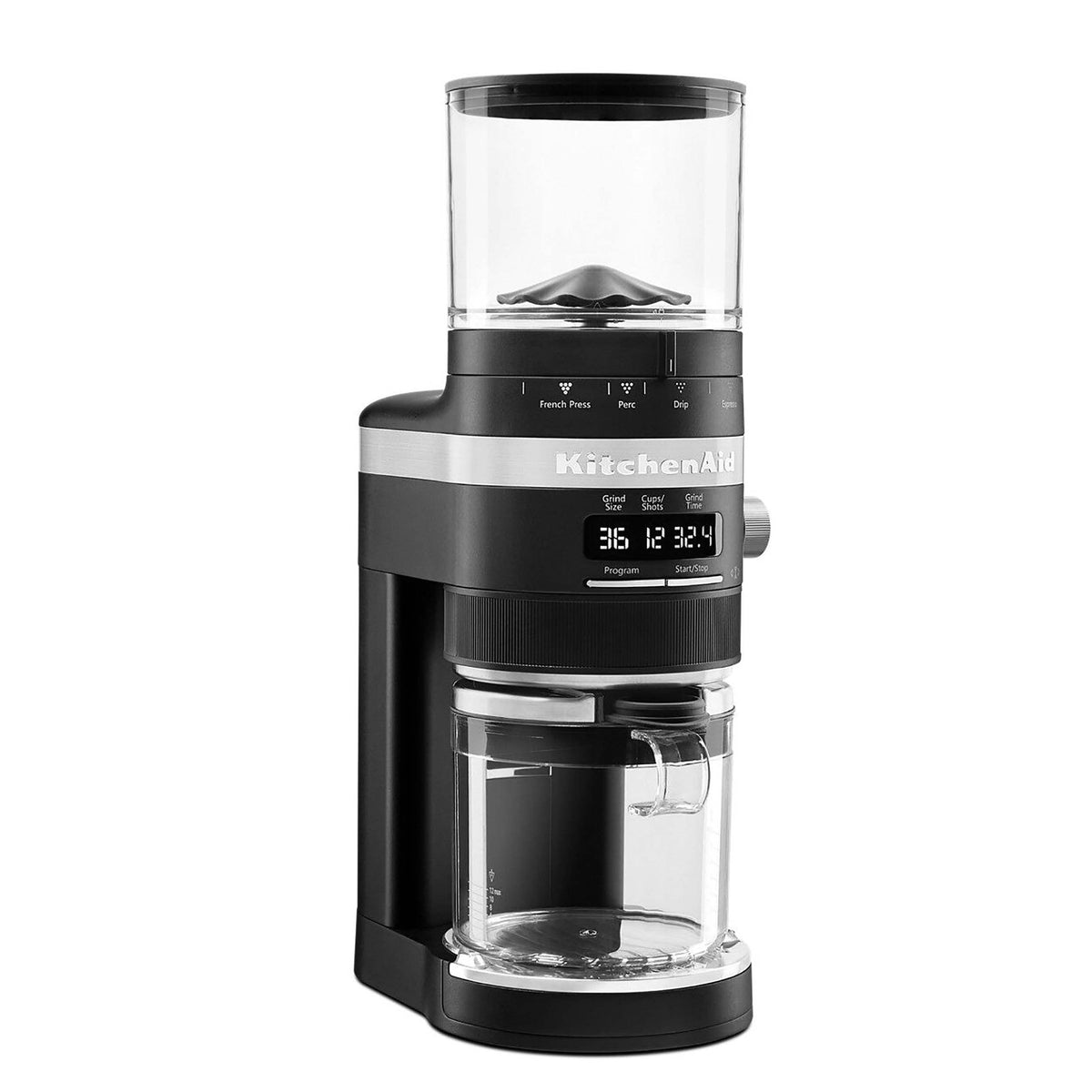 KitchenAid バーコーヒーグラインダー - KCG8433 - ブラックマット、10オンス