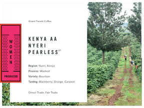 Grand Parade Coffee, 5 Lbs Kenya AA Unroasted Green Coffee Beans, Specialty Arabica, Nyeri Women Produced Single Origin - Fair Trade