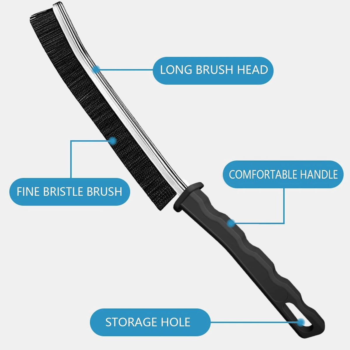 Fugenreinigungsbürste, neues multifunktionales Reinigungsbürstenwerkzeug, Badezimmer-Spaltbürste, Haus, Küche, Badezimmer, Fenster, Fahrzeug, Wasserhähne, Toilette, 6-tlg.