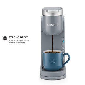 Keurig K-Iced Kaffeemaschine, Einzelportions-K-Cup-Pad-Eiskaffeemaschine, mit Heiß- und Kaltkaffeefunktion, brüht jede K-Cup-Pad, grau