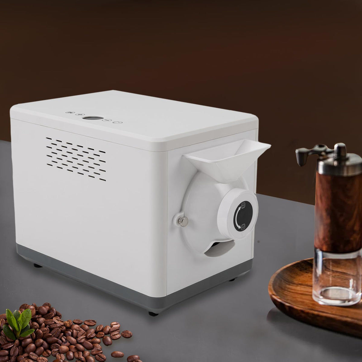 Elektrische Kaffeebohnenröstmaschine für den Heimgebrauch, Kaffeebohnenröster, 1000 W, intelligente Ein-Klick-Steuerung, Kaffeeröster