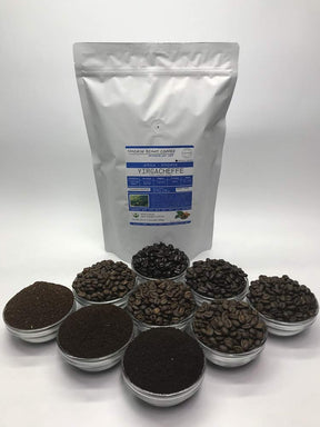 2 Pfund Yirgacheffe (frisch gerösteter Kaffee) Afrika Äthiopien Arabica-Bohnen, täglich auf Bestellung geröstet, mittlere Röstung, ganze Bohne, wir können sie mahlen oder auf Anfrage eine hellere oder dunklere Röstung liefern, Nachricht an der Kasse