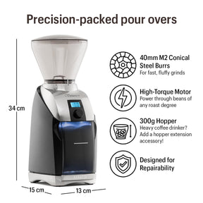 Baratza Virtuoso+ Coffee Grinder ZCG587BLK, Black