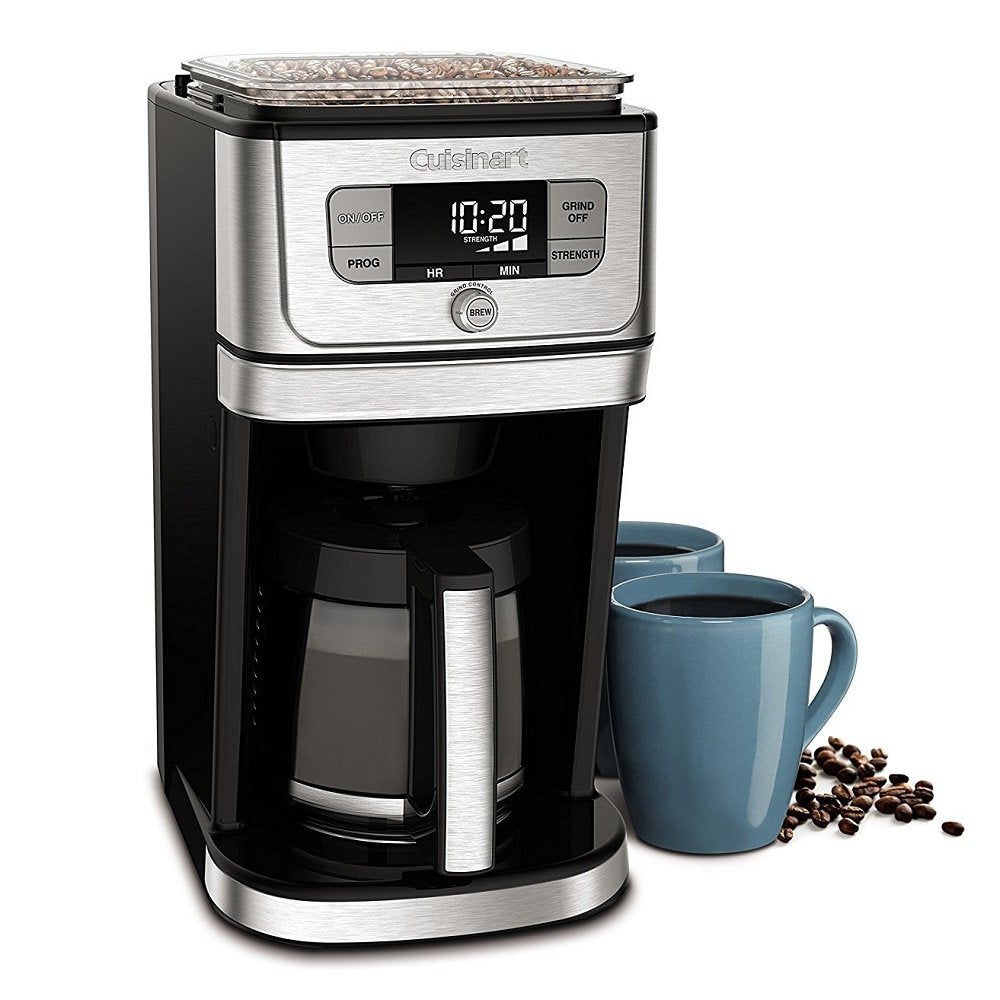 Cuisinart DGB-800 Fully Automatic Burr Grind & Brew, 12-Cup Glass, Silver