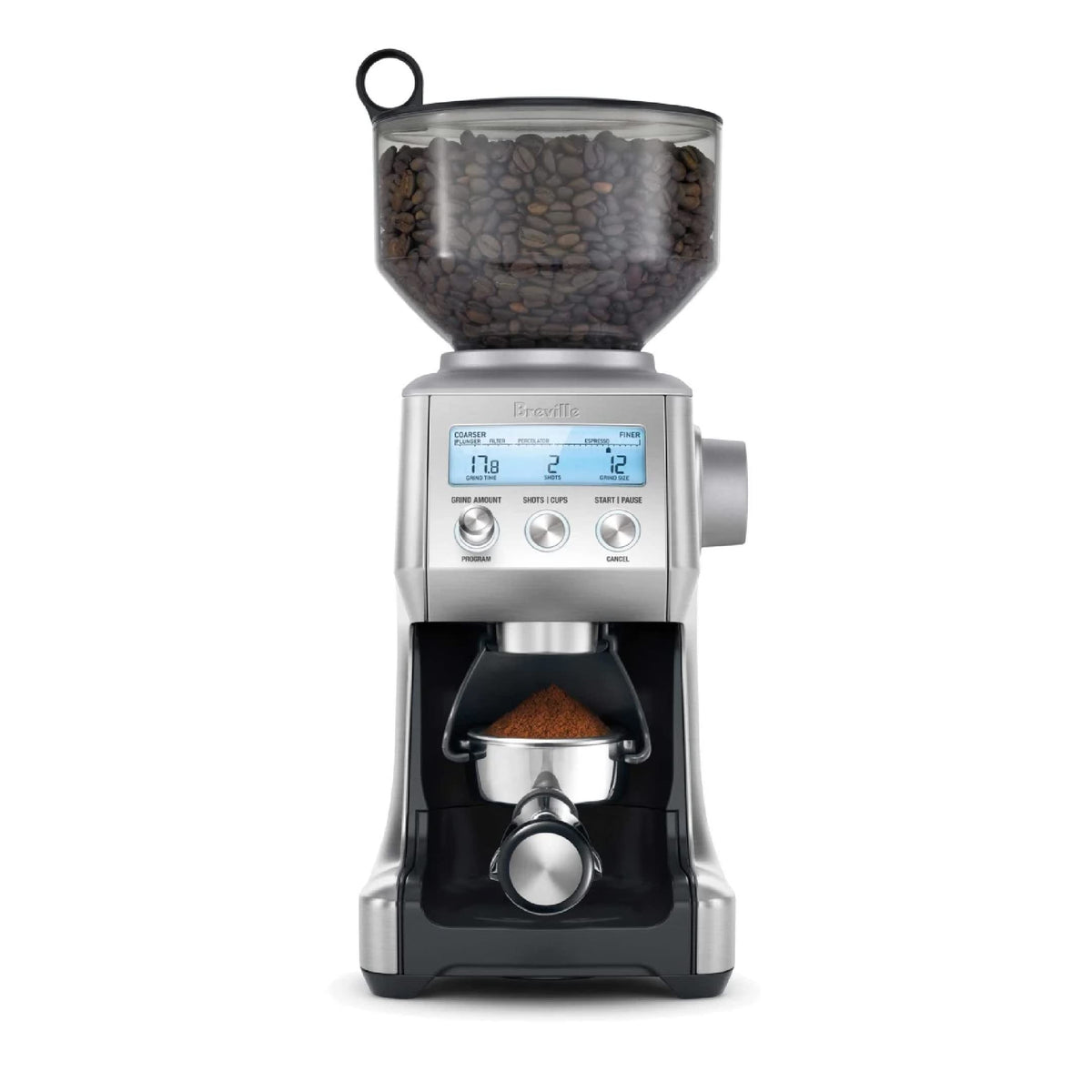 Breville Smart Grinder Pro コーヒーミル、ワンサイズ、ブラッシュドステンレススチール