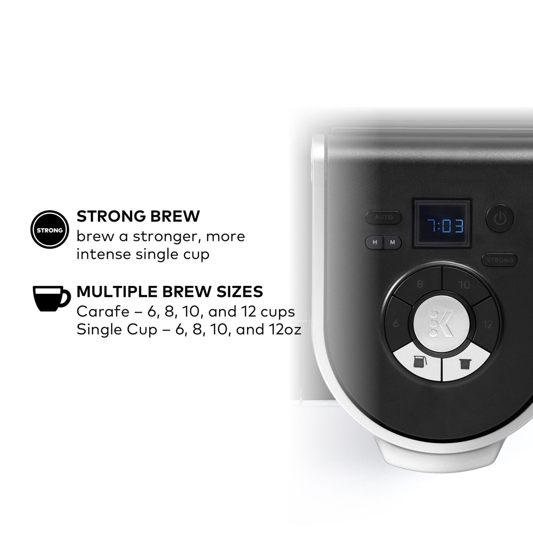 Keurig K-Duo シングルサーブ K-Cup ポッド &amp; カラフェ コーヒーメーカー、複数の抽出サイズ、60 オンスの取り外し可能なリザーバー、プログラム可能な自動抽出カラフェ、(第 1 世代)、ブラック