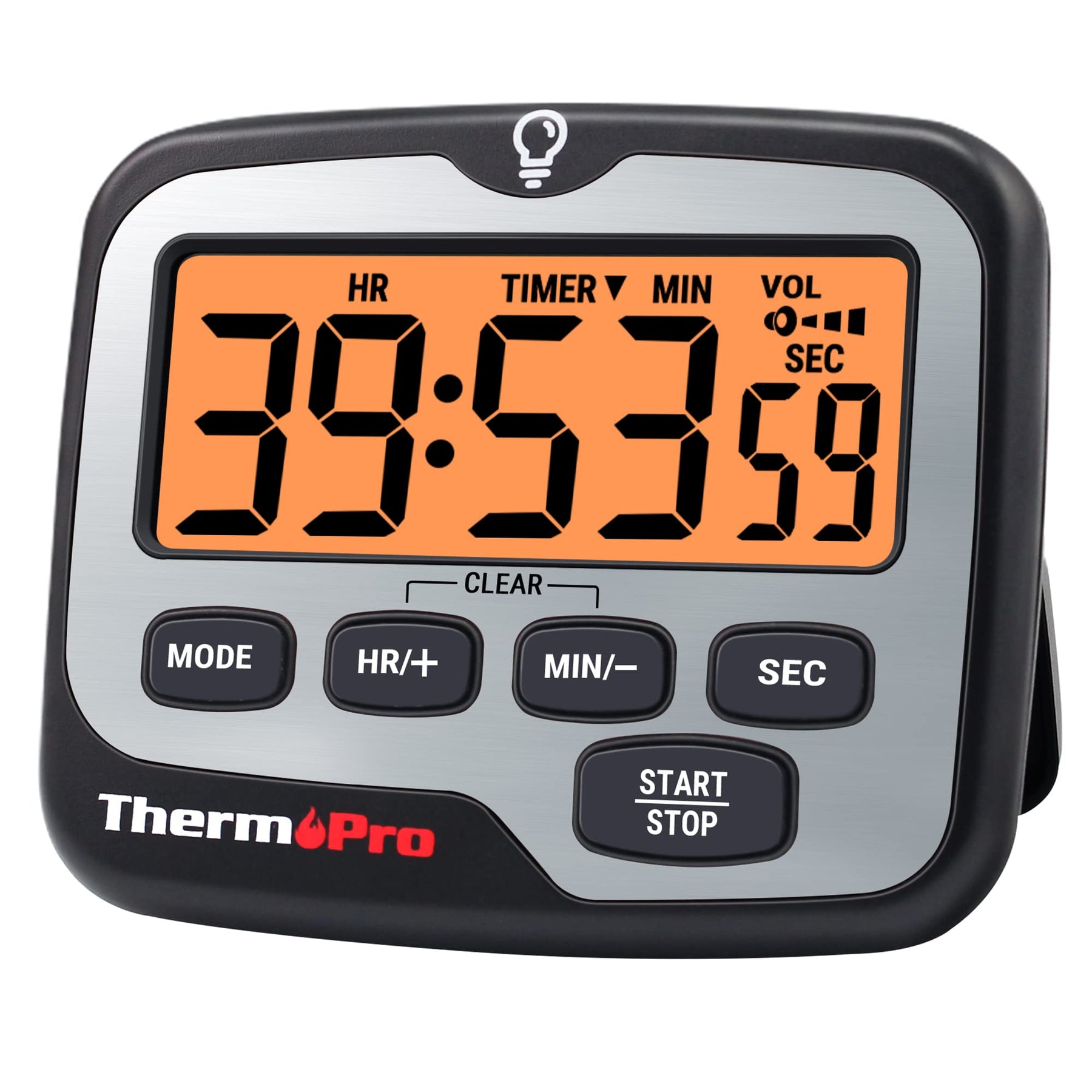 ThermoPro TM01 Kitchen Timers for Cooking with Count Up Countdown Timer, Digital Timer for Kids Students with Touch Backlight, Study Timers for Classroom Teacher Supplies